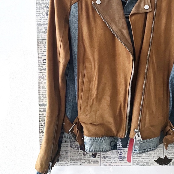 All Saint Frame Denim & Suede Jacket - Picture 5 of 16